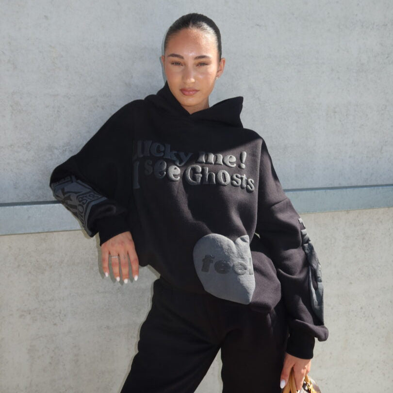 Ghost Hoodie Black