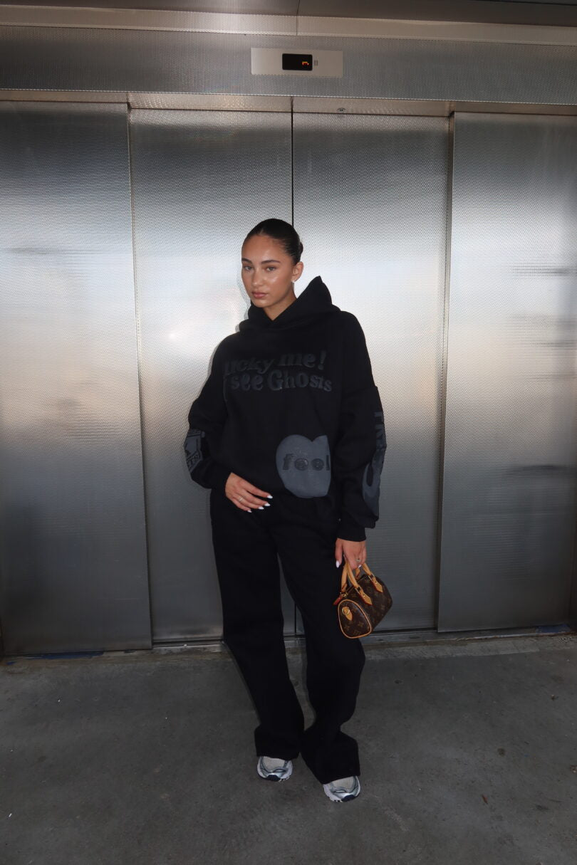 Ghost Hoodie Black