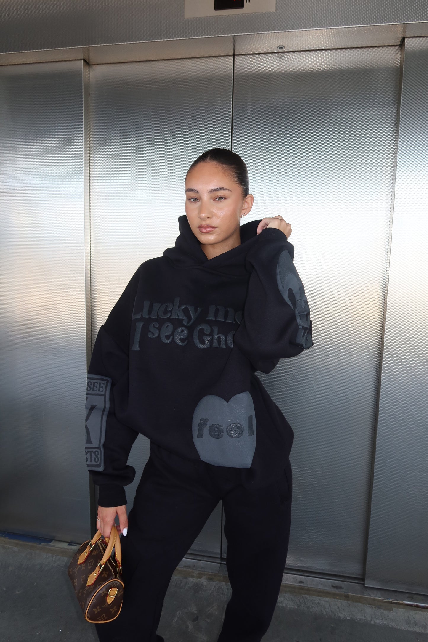 Ghost Hoodie Black