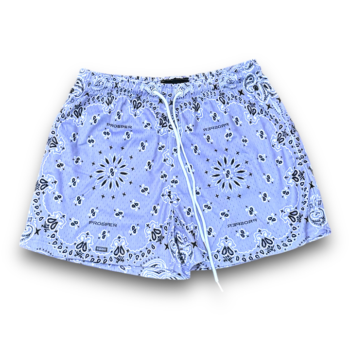 Lilac Paisley Mesh short