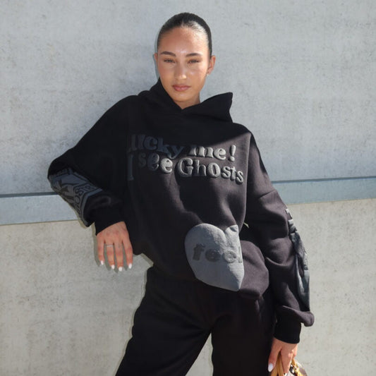 Ghost Hoodie Black