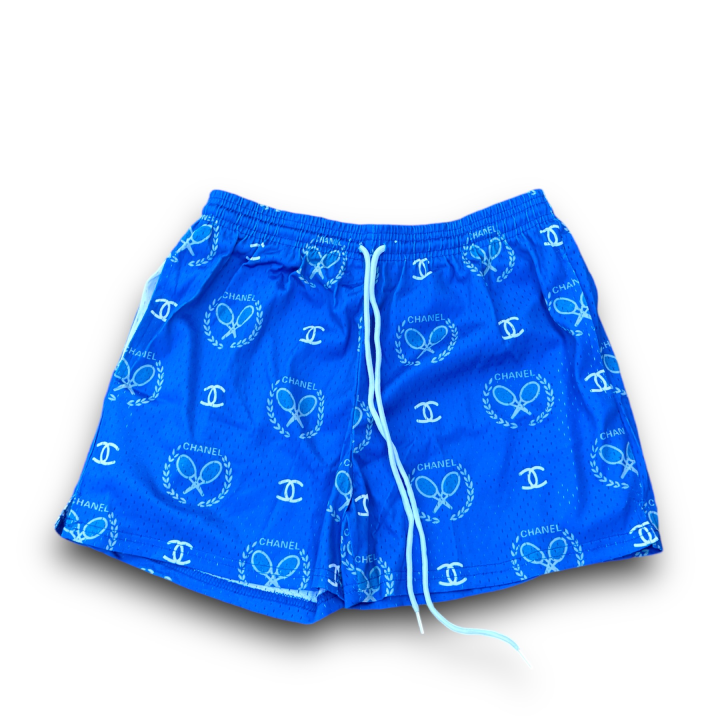Blue Chanel Mesh Short