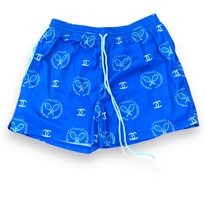 Blue Chanel Mesh Short