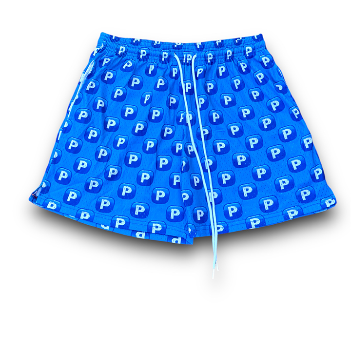 Blue Pushing P Mesh Short