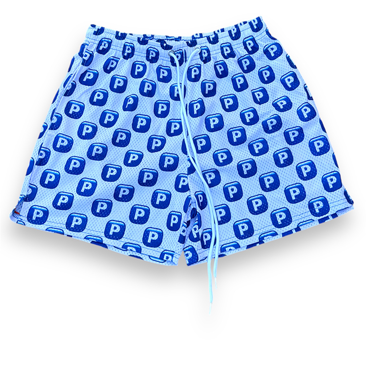 White Pushing P Mesh Short